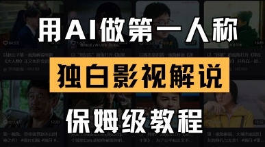 用AI做第一人称独白影视解说，手把手教学，保姆级教程-神聪资源精品网-全网资源最全的网站每日分享
